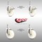 Service Caster 4 Inch 316SS Nylon Wheel Swivel 12mm Threaded Stem Caster Lock Brake, 2PK SCC-SS316TSTTL20S414-NYS-M1215-2-S2 - alternate 4